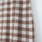 Lucy | Chic Brown Gingham Knit Mini Dress
