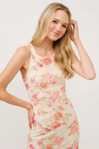 Gabriella | Romantic Sleeveless Bodycon Fitted Summer Dress - HoneyvineDress