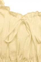Talia | Cute Ruffle Smocked Maxi Dress - HoneyvineDress