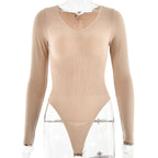 Celestina | Cozy Ribbed Long Sleeve Bodysuit