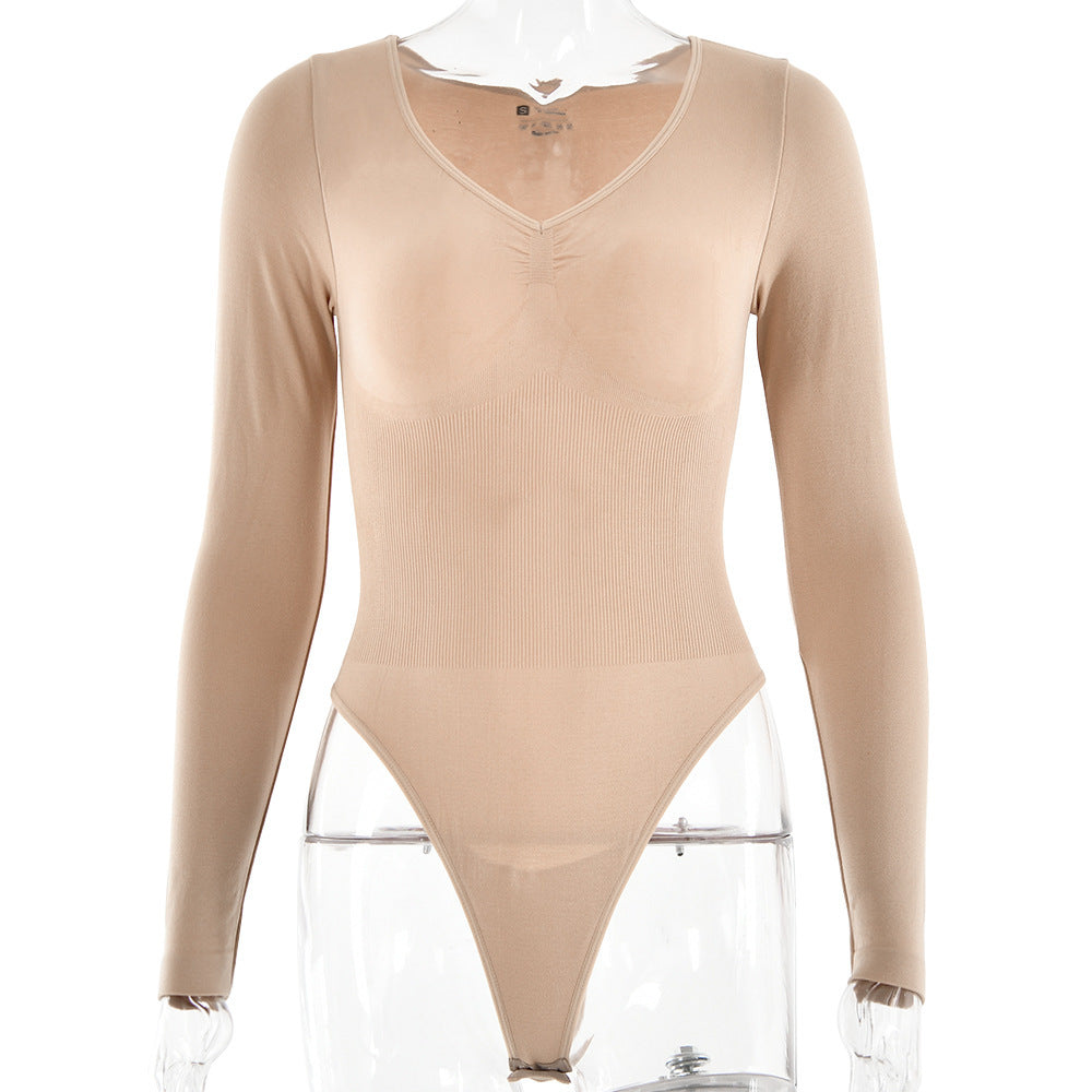 Celestina | Cozy Ribbed Long Sleeve Bodysuit