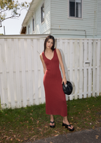 Ondine | Ribbed Knit Midi Dress