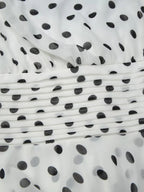 Victoria | Chic Polka Dot Halter Ruffle Backless Mini Dress - HoneyvineDress