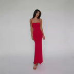 Rose | Elegant Fitted Slimming Maxi Dress - Honeyvine