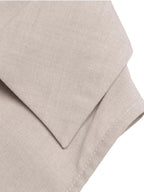Samira | Classic Beige Linen Button-Down Midi Dress - HoneyvineDress
