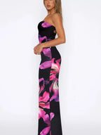 Seraphina | Printed Tube Top and Skirt Set – Chic Vacation Outfit - HoneyvineDress