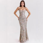 Paola | Backless Corset Mermaid Dress