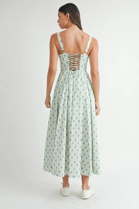 Olivia | Elegant Floral Women Summer Sundress - HoneyvineDress