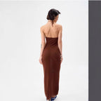 Jane | Crochet Knit Backless Beach Party Maxi Dress