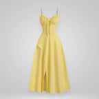 Gisela | Corset Midi Dress for Sunny Occasions
