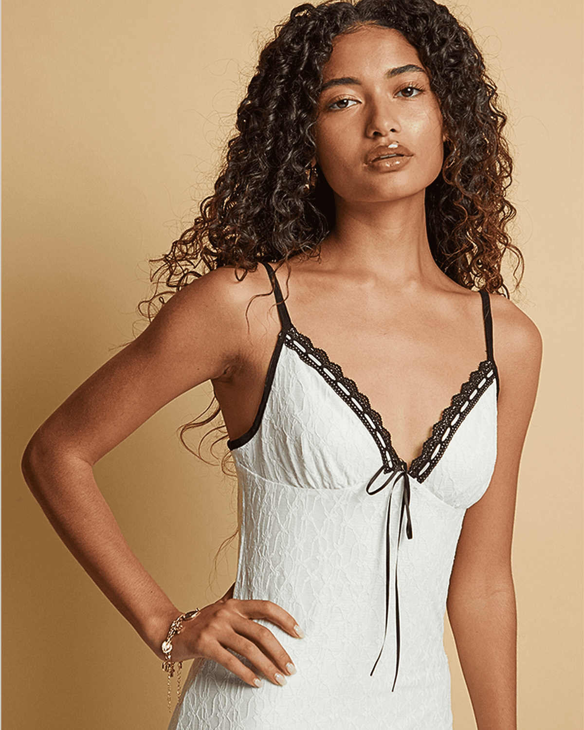 Mirabel | Cute White Lace Mini Dress