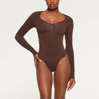 Celestina | Cozy Ribbed Long Sleeve Bodysuit