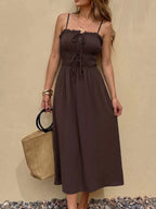Lana | Chic Boho Flowy A-Line Summer Dress - HoneyvineDress