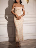 Shirley | Sophisticated Mesh Mermaid Formal Dress - HoneyvineDress