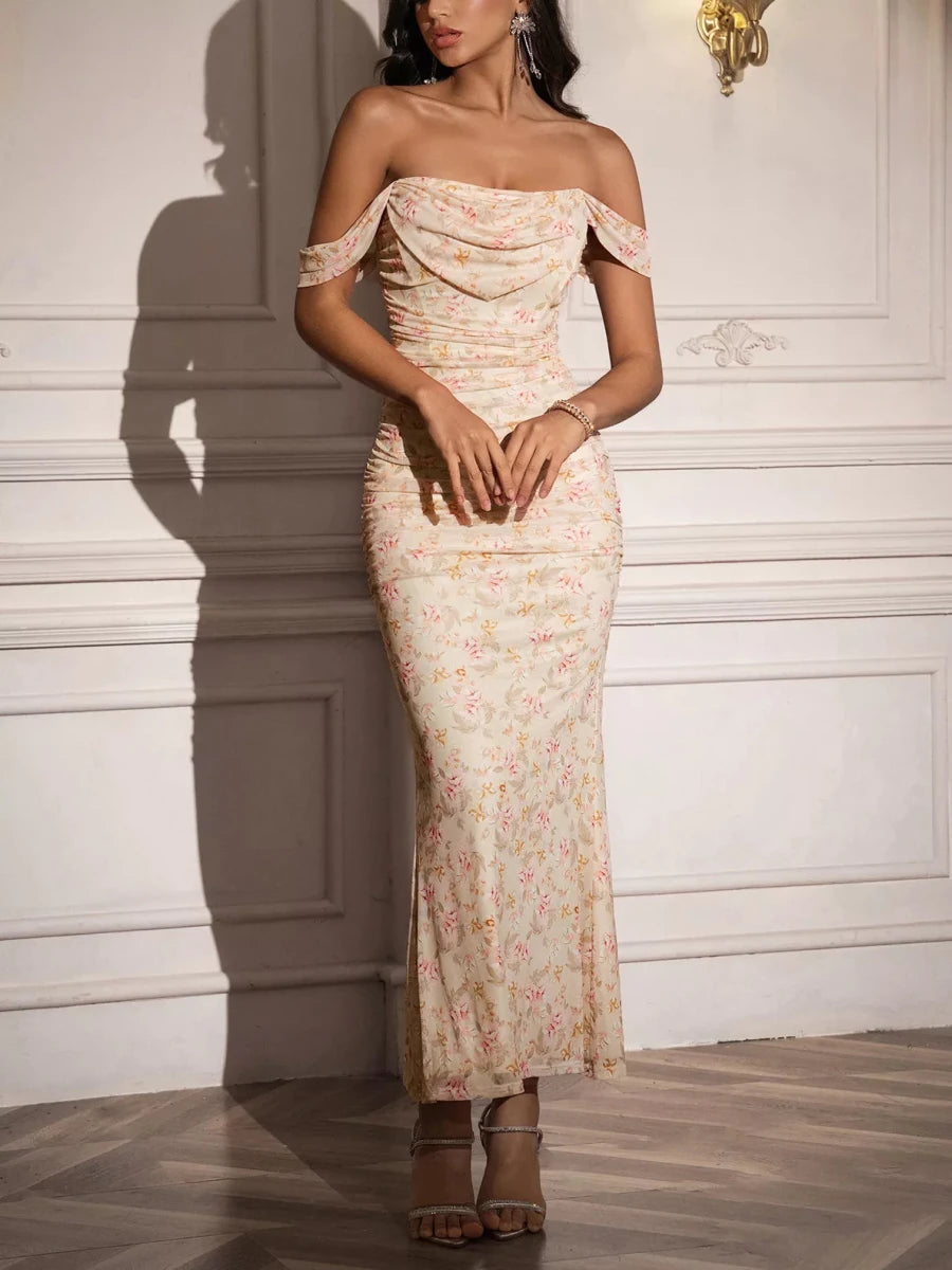 Shirley | Sophisticated Mesh Mermaid Formal Dress - HoneyvineDress