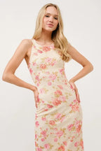 Gabriella | Romantic Sleeveless Bodycon Fitted Summer Dress - HoneyvineDress