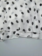 Victoria | Chic Polka Dot Halter Ruffle Backless Mini Dress - HoneyvineDress