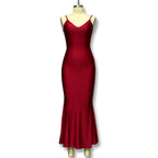 Livia | V-Neck Fitted Mermaid Maxi Dress
