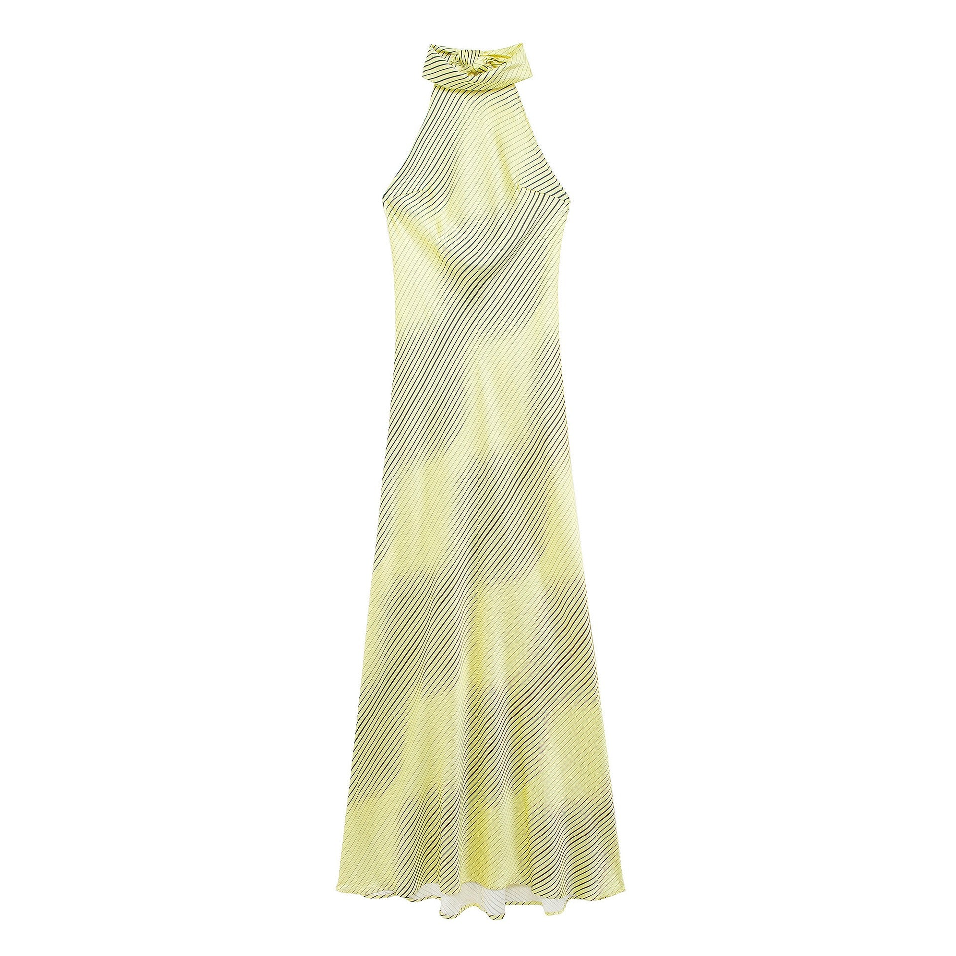 Carla | Satin Backless Midi Office Dress