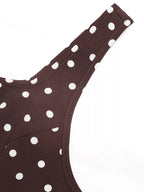 Polka Dot Maxi Dress – Sleeveless Square Neck A-Line Summer Dress - Honeyvine