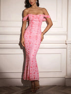 Shirley | Sophisticated Mesh Mermaid Formal Dress - HoneyvineDress