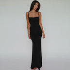 Rose | Elegant Fitted Slimming Maxi Dress - Honeyvine