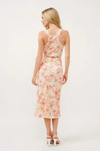 Gabriella | Romantic Sleeveless Bodycon Fitted Summer Dress - HoneyvineDress