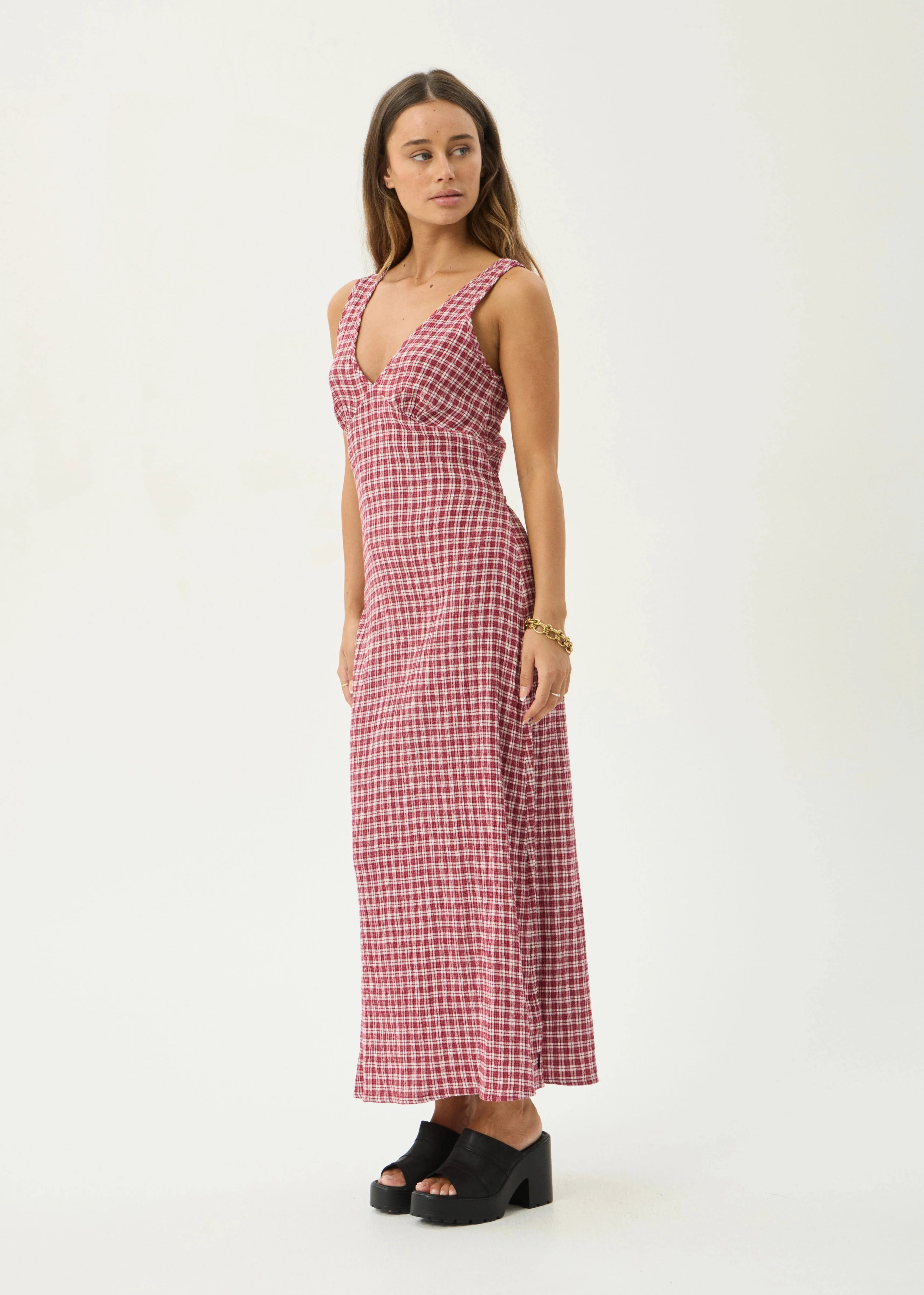 Margaux | Hemp Seersucker Maxi Dress