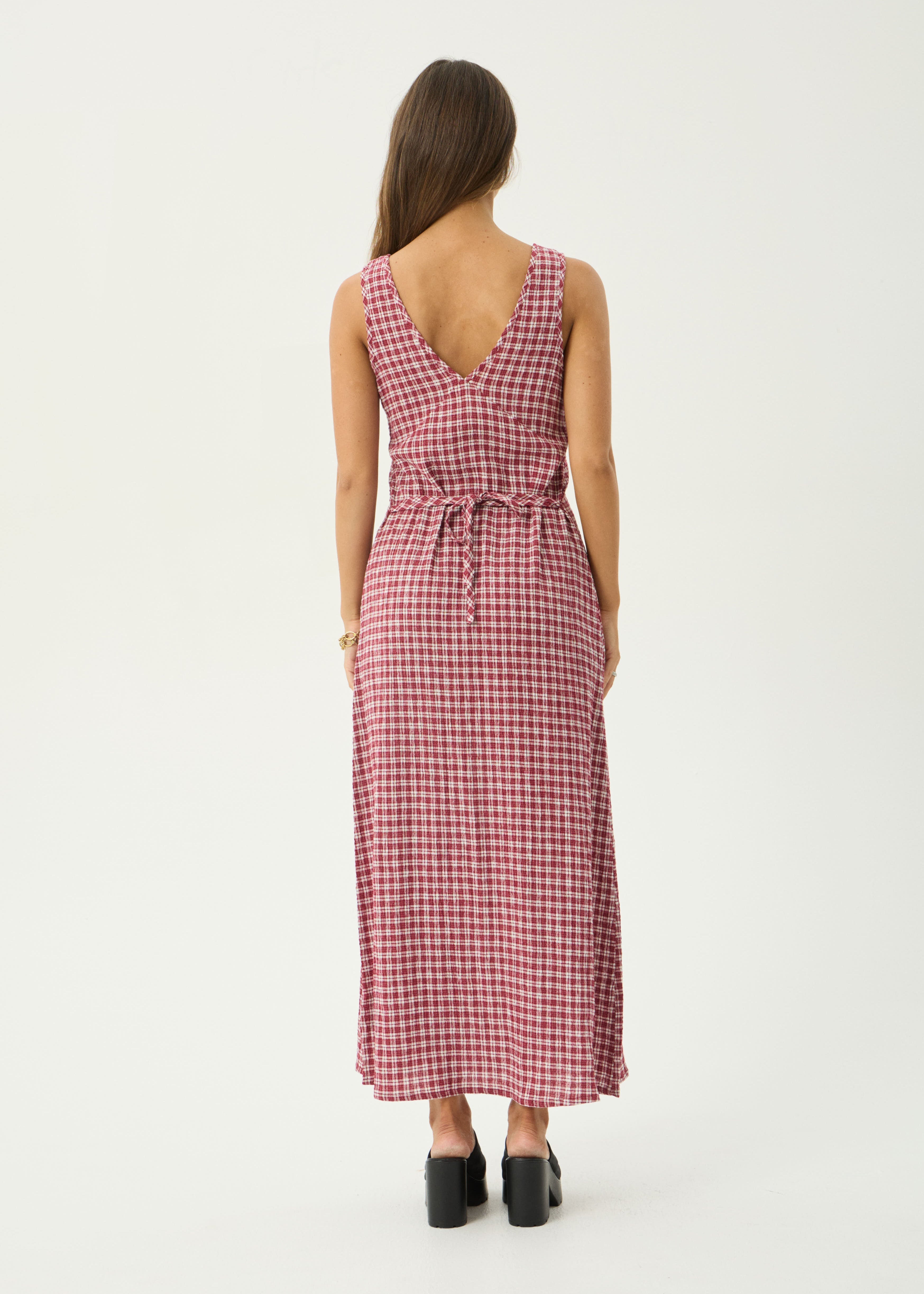 Margaux | Hemp Seersucker Maxi Dress