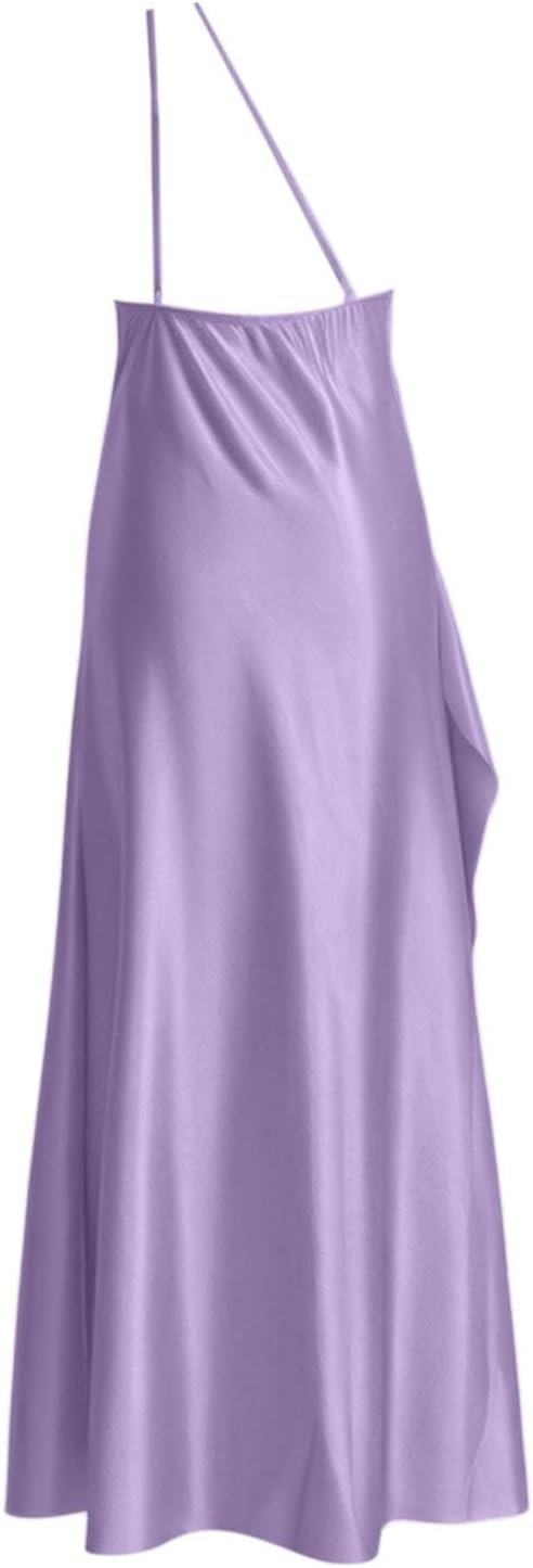 Adeline | One-Shoulder Satin Evening Gown