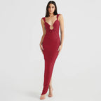 Kate | Sexy V-Neck Backless Sweetheart Slit Bodycon Dress