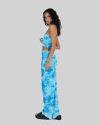 Katarina | Effortless Blue Floral Two Piece Set - HoneyvineDress