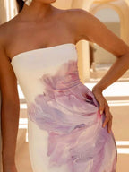 Donna | Vibrant Floral Maxi Mermaid Evening Dress - HoneyvineDress