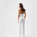 Jane | Crochet Knit Backless Beach Party Maxi Dress