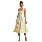 Carla | Halter Square Neck Midi Dress