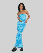 Katarina | Effortless Blue Floral Two Piece Set - HoneyvineDress