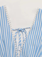 Celeste | Classic Striped Sleeveless Mini Dress - HoneyvineDress