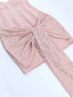 Delilah | Refined Lace Corset Bustier Mini Dress - HoneyvineDress