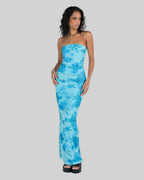 Katarina | Effortless Blue Floral Two Piece Set - HoneyvineDress