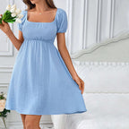 Chiara | Romantic Puff Sleeve Babydoll Mini Dress