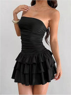 Nancy | Sexy Bodycon Party Ruffle Mini Dress - HoneyvineDress