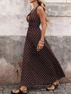 Carla | Timeless Polka Dot Maxi Dress - HoneyvineDress