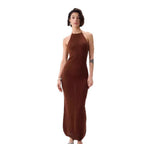 Jane | Crochet Knit Backless Beach Party Maxi Dress