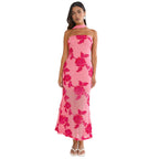 Yara | Tailored Backless Sequin Mesh Midi Dress