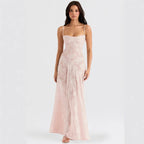 Liv | Floral Sweetheart Garden Wedding Maxi Dress
