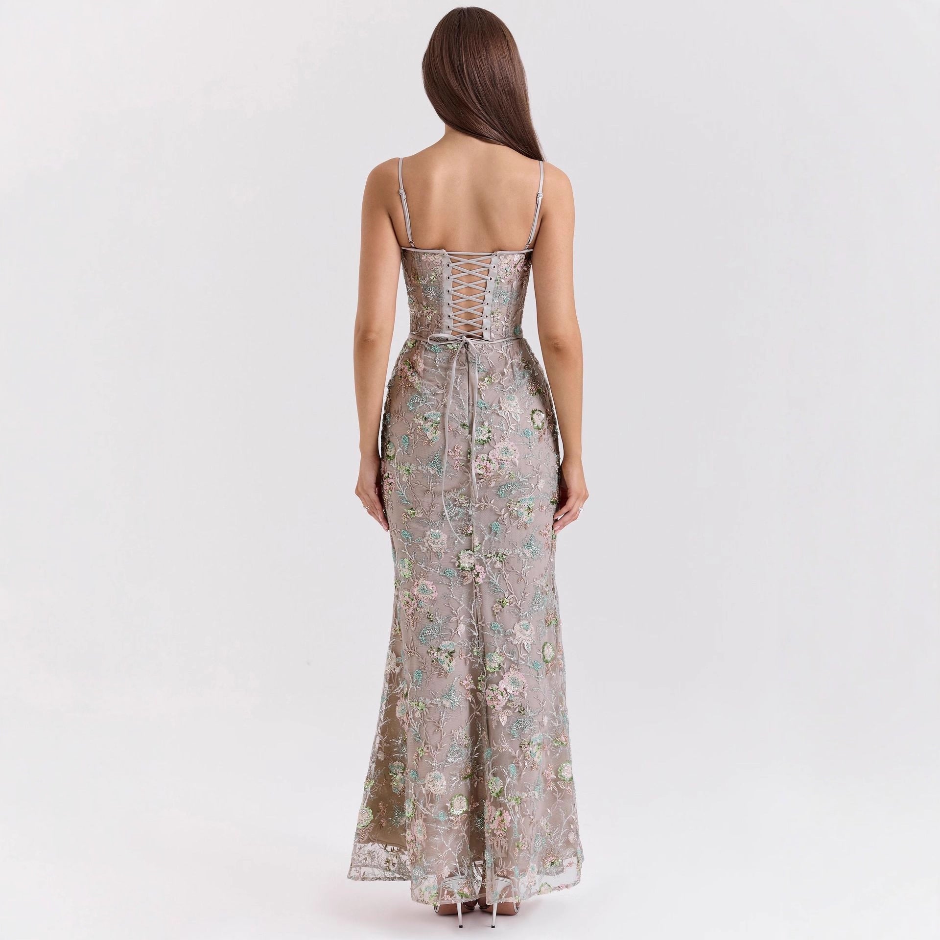 Paola | Backless Corset Mermaid Dress