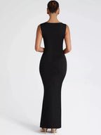 Bianca | Square Neck Sleeveless Maxi Dress - HoneyvineDress
