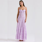 Liv | Floral Sweetheart Garden Wedding Maxi Dress