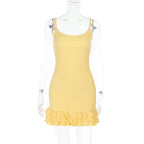 Fanny | Ruffle Hem Bodycon Mini Dress