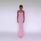 Rose | Elegant Fitted Slimming Maxi Dress - Honeyvine